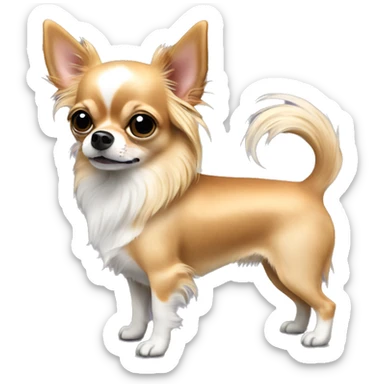 Long haired chihuahua ring bearer sticker