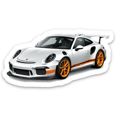 Side of a Porsche 911 gt3 rs sticker