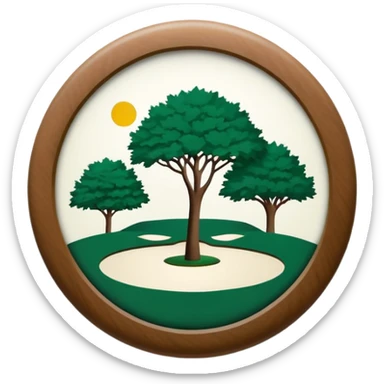 Augusta national golf club logo sticker