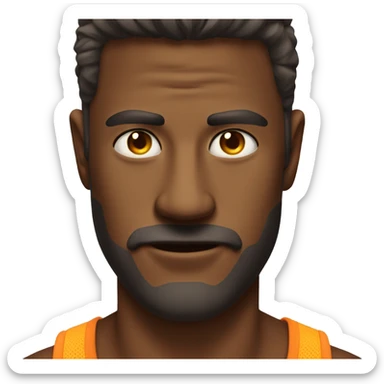 Guy really in in the the sun sweating eyes up sticker