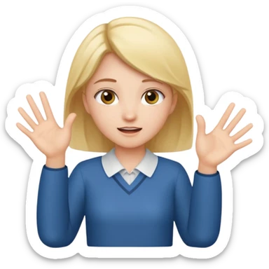 A girl teaching words..so i need a girl position like she us teaching..like real speaking  sticker