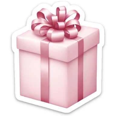 Light pink Christmas gifts under a white Christmas tree  sticker