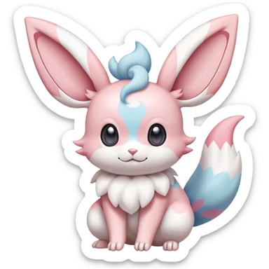 Sylveon-Minccino-Pokémon-Fakémon-creature sticker