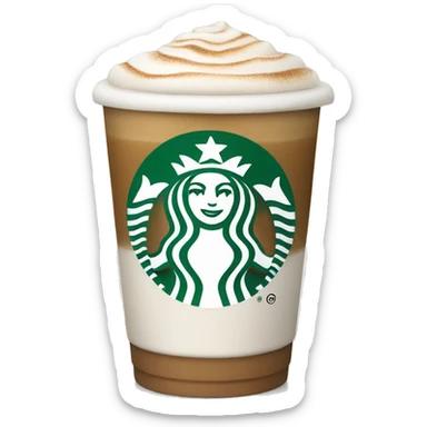 Starbucks latte  sticker