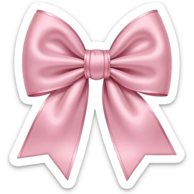 Cute light pink bow  sticker