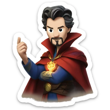 Doctor Strange casting a spell sticker