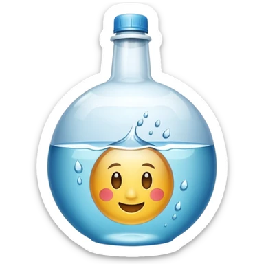 botellon de 20 litros  redondo sticker