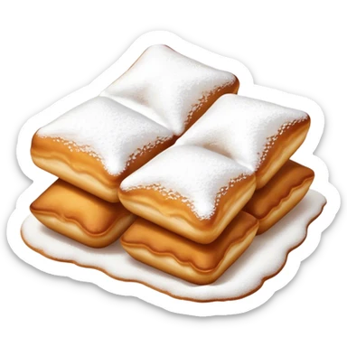 2 square beignets sticker