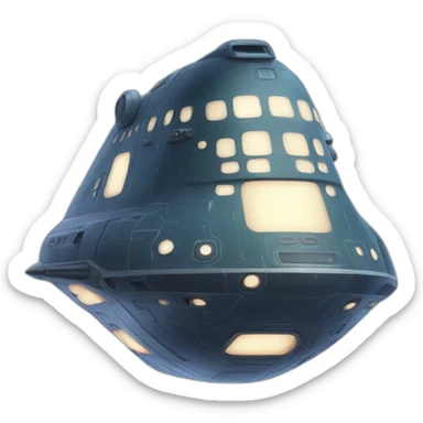 galactic ship sticker
