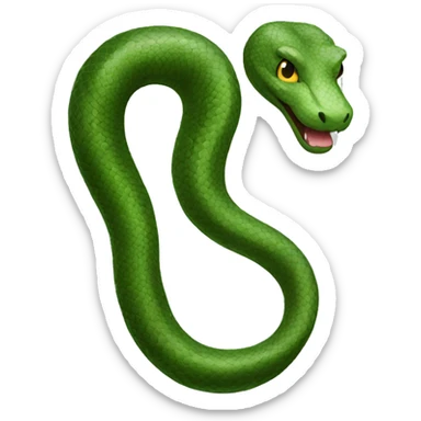 create for me a snake emoji sticker