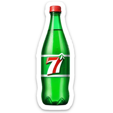 7 up bottle  sticker