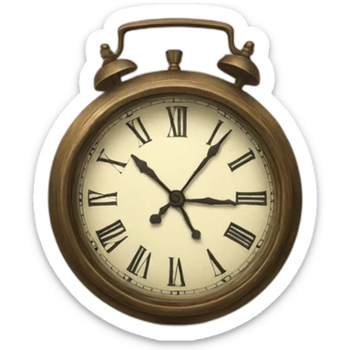 old clock sticker