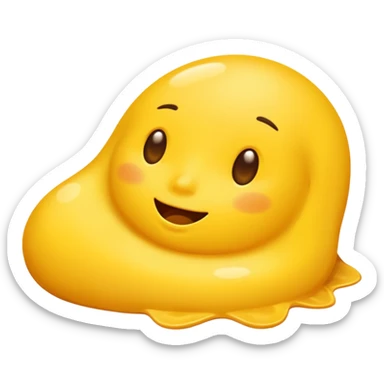 Sunbathing blob sticker