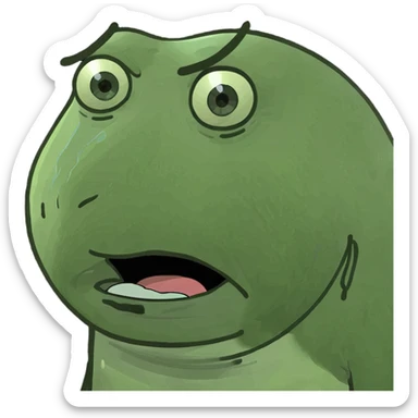 Sad face crying  sticker