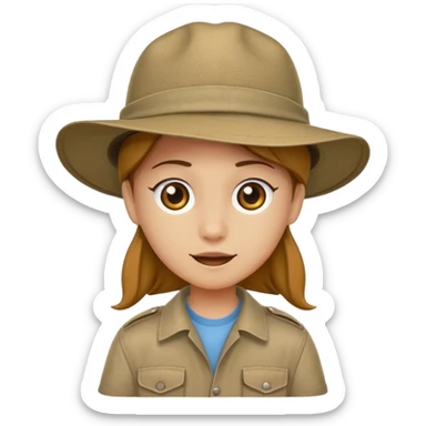safari hat sticker