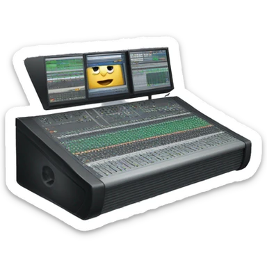 A camera vision mixing desk sticker