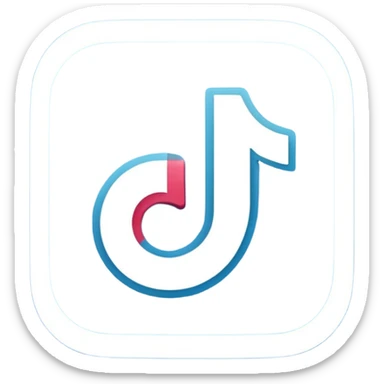 Logo tiktok comme sur app store sticker