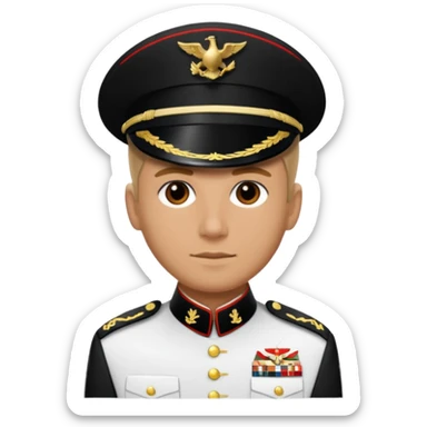 U.S. Marine in dress uniform sticker