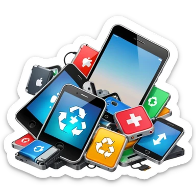 déchet électronique  sticker