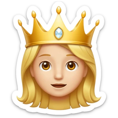 diente con una corona dorada, sin rostro sticker