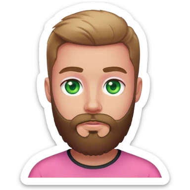 esel mit bart und grünen augen mit pinken kleider sticker