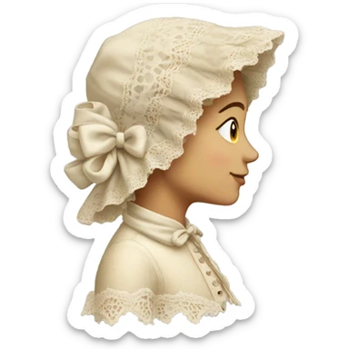 lace bonnet sticker