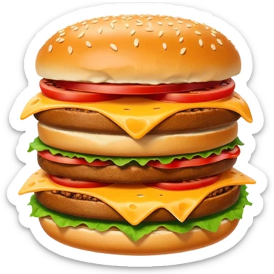 Spicy meat sandwich sticker