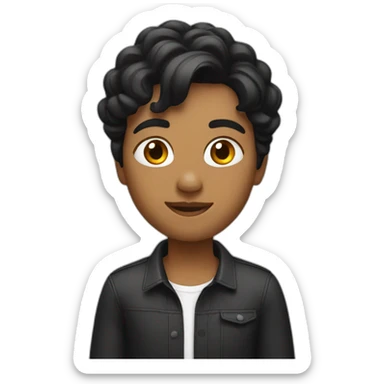 black hair,video editor, sticker