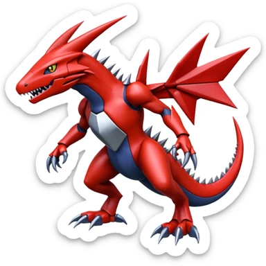 Scizor-Garchomp-Pokémon-Digimon-Fakémon-creature sticker
