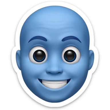 Jake E Boo 3d animated Head looking cool sticker