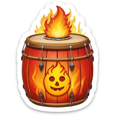 SHAMAN DRUM FIRE sticker