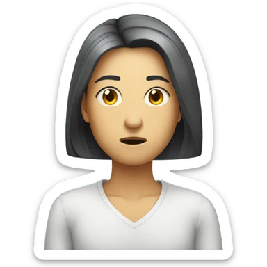 Hostile silent uninterested sticker