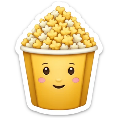 pop corn sticker
