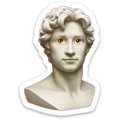 face david statue michel-ange sticker