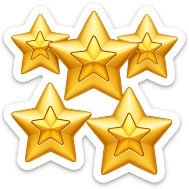 4.5/5 stars rating emojie sticker