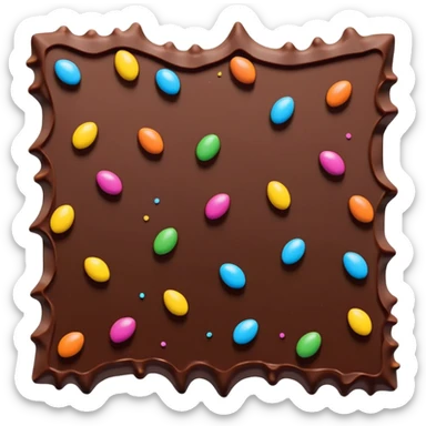 Broken Chocolate Bark with Sprinkles sticker