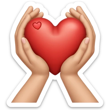 heart hug sticker