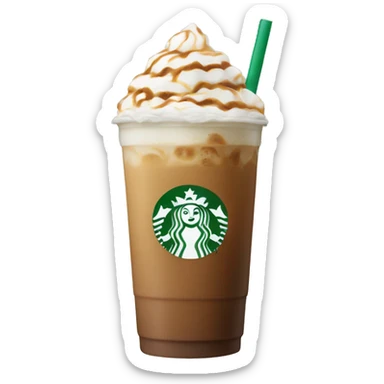 Starbucks ice latte  sticker