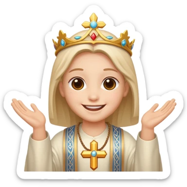 Need an emoji of god giving blessings sticker