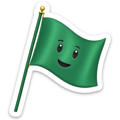 Green  flg sticker