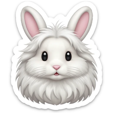 angora bunny sticker