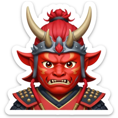 samurai oni sticker