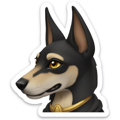 anubis pup sticker