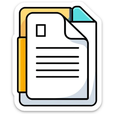 Document file icon with large black “X” over it sticker