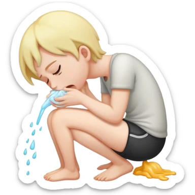 Vomiting sticker