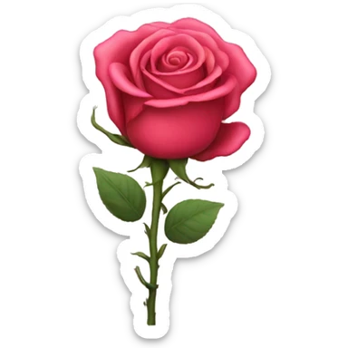 Hot rose sticker