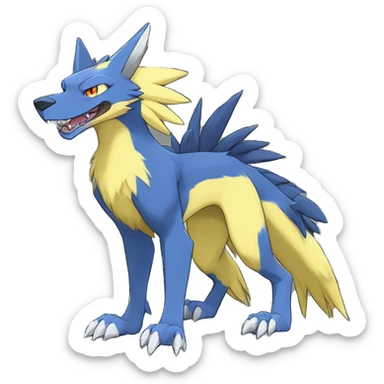 Digimon-Lombax-Sergal-Zeraora-Nargacuga-Fakemon full body sticker