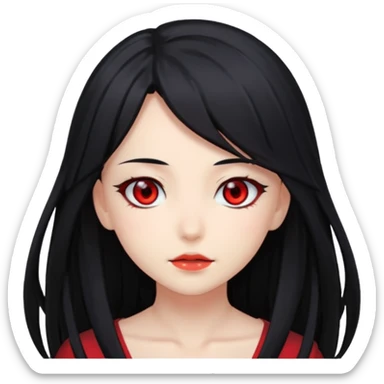 Anime Dragon Lady She/Her sticker