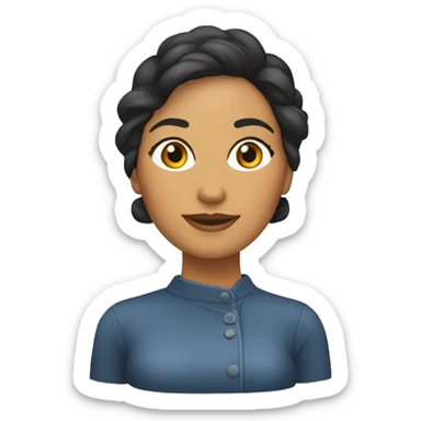 mujer 42 años dueña de una tienda de ropa  sticker