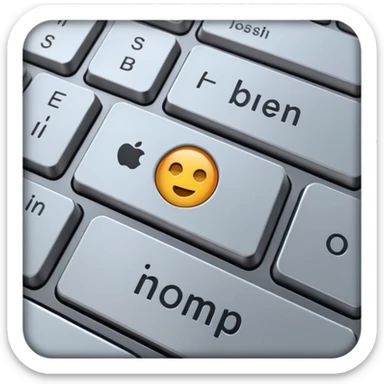 a search bar on a keyboard sticker